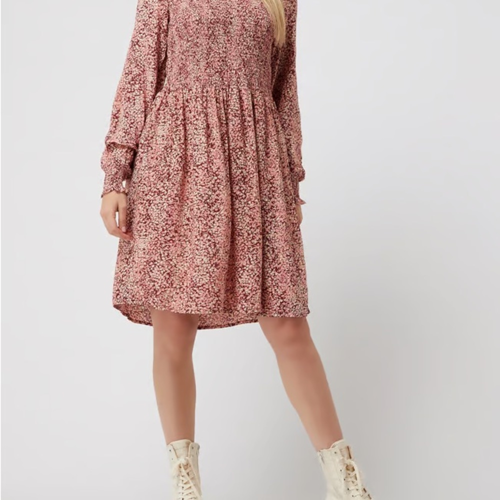 MSCH midi Floral Pink Dress
